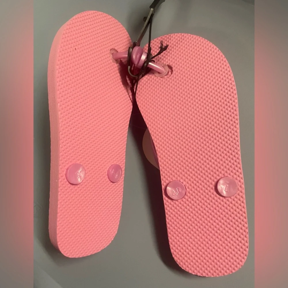 🔴‎ 3/$12 Girls’ Wonder Nation Pink Cheetah Flip Flops! NWT!